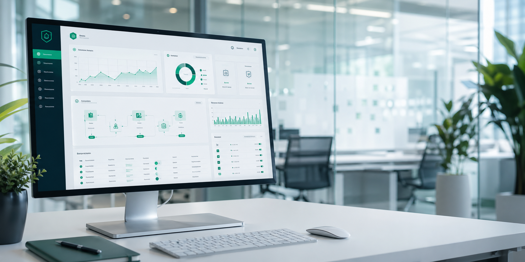 FinTech dashboard mockup