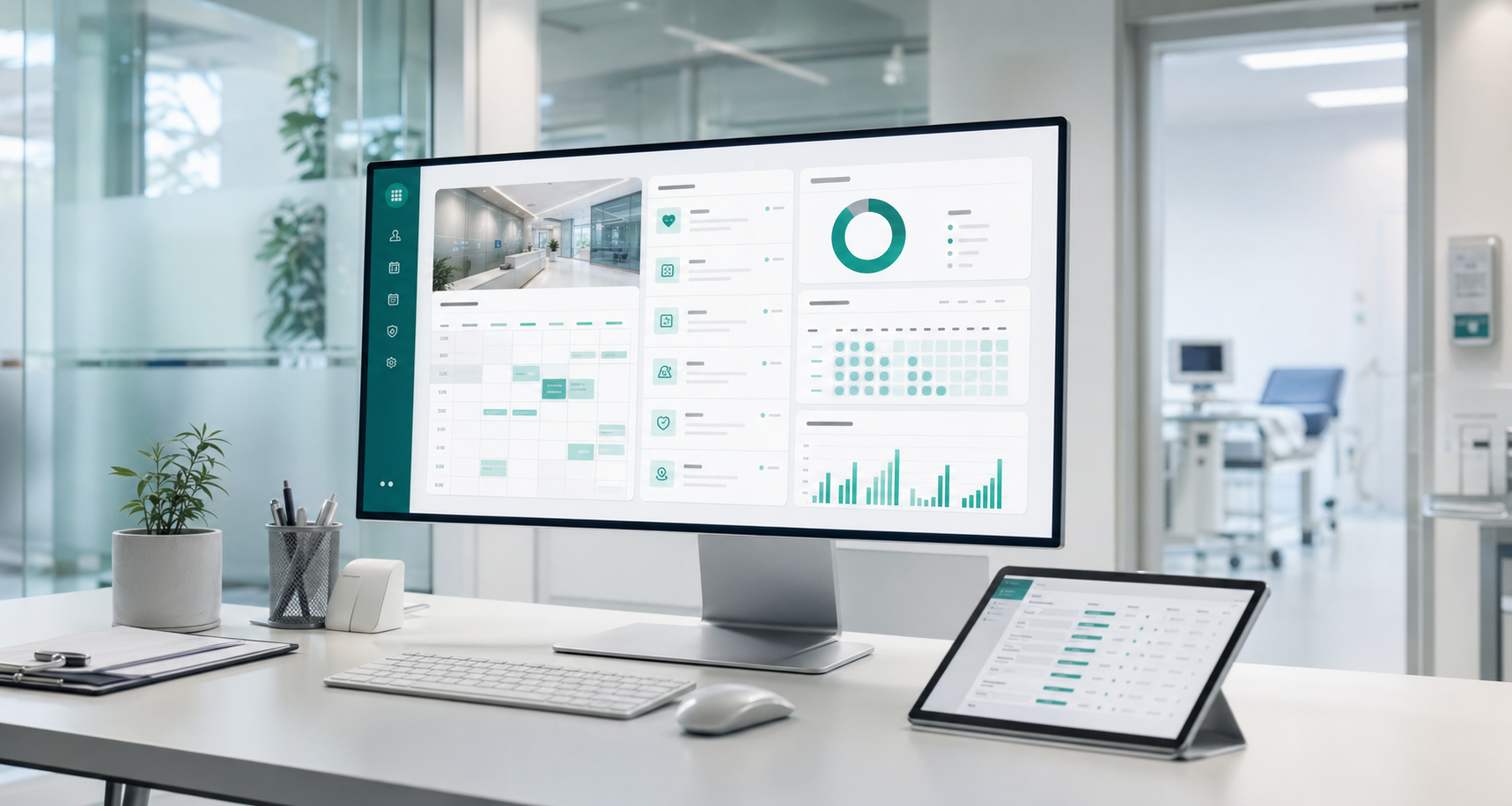 Healthcare dashboard mockup